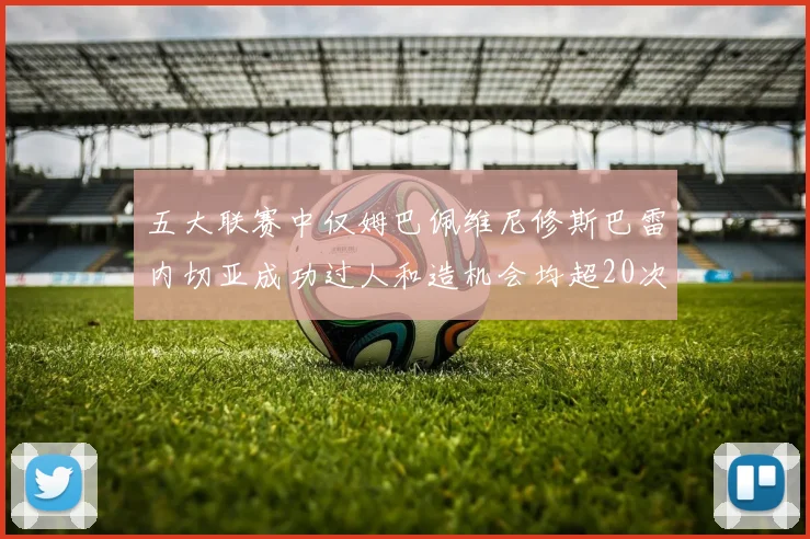 五大联赛中仅姆巴佩维尼修斯巴雷内切亚成功过人和造机会均超20次的传奇表现